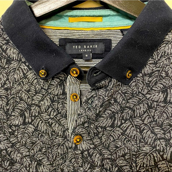 Ted Baker Floral Polo sz 6 - Picture 1 of 6